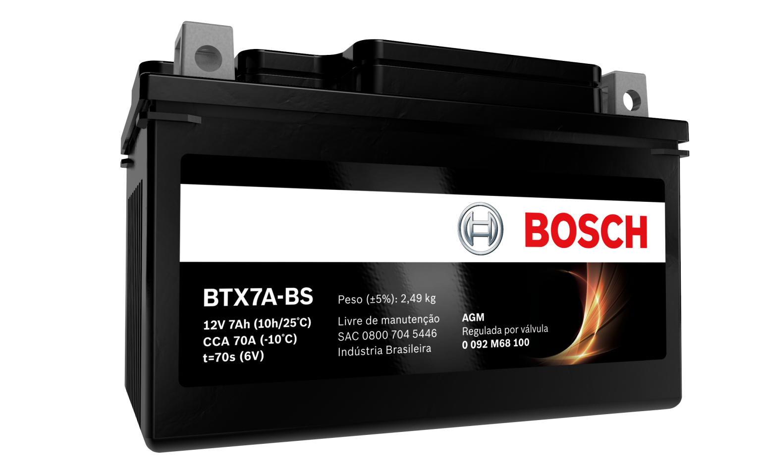 Bateria Moto Bosch BTX A BS Meses De Garantia DBL Baterias